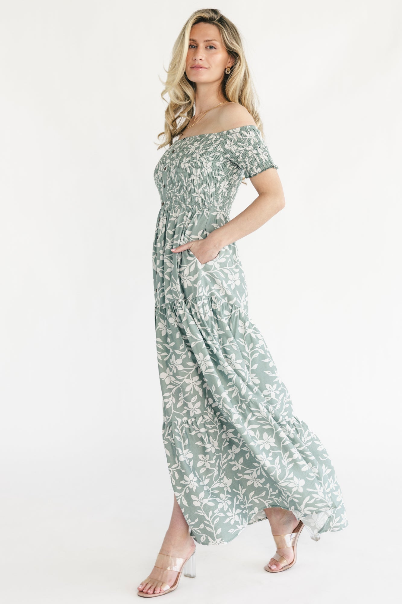 Baltic Born - Payton Off Shoulder Maxi Dress