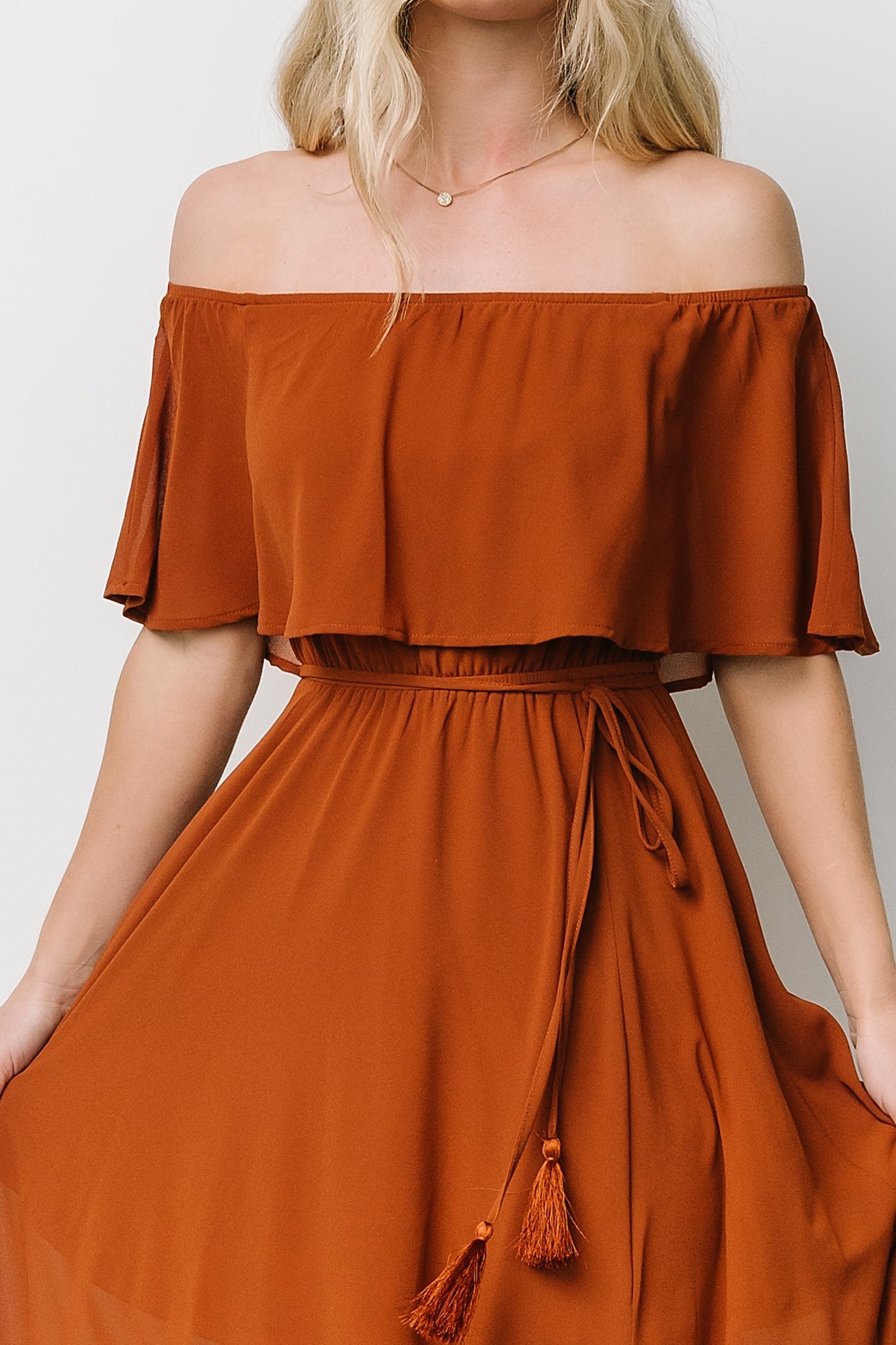 Baltic Born - Victoria Off Shoulder Maxi Dress