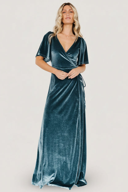 Baltic Born - Meghan Velvet Wrap Maxi Dress