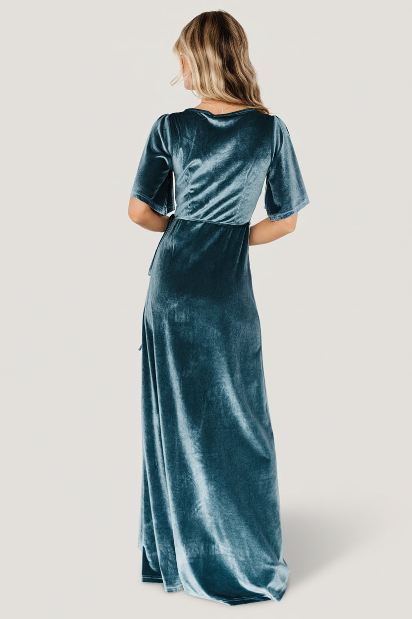 Baltic Born - Meghan Velvet Wrap Maxi Dress