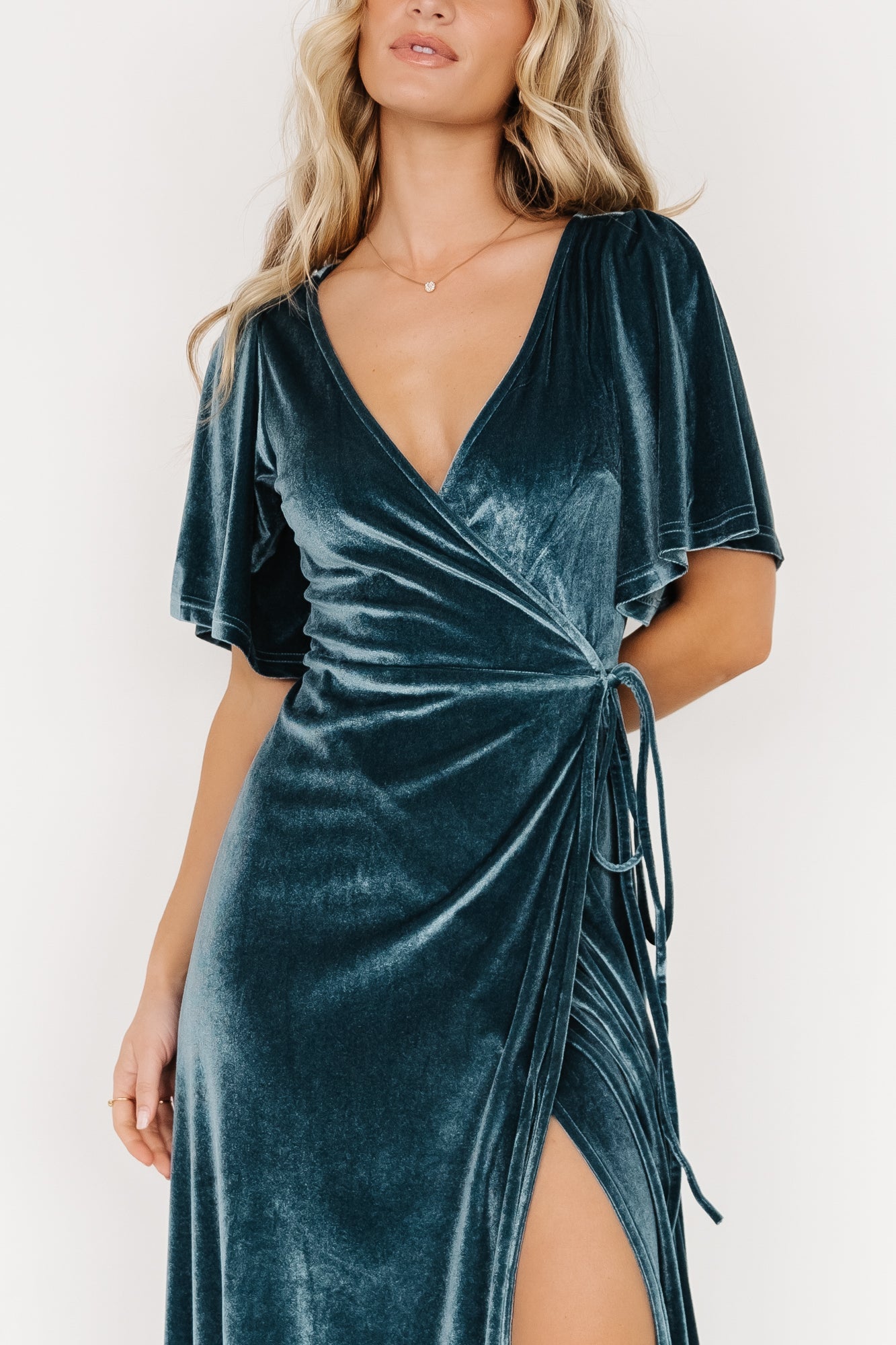 Baltic Born - Meghan Velvet Wrap Maxi Dress