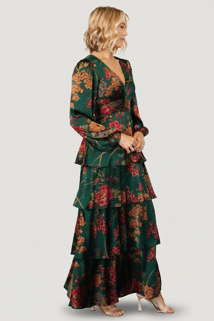 Baltic Born - Montrouge Tiered Satin Dress
