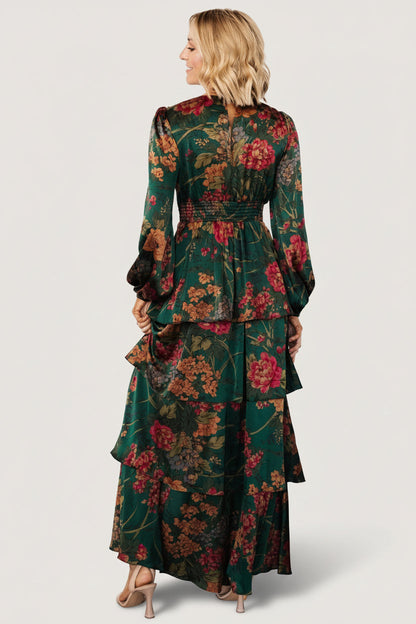 Baltic Born - Montrouge Tiered Satin Dress
