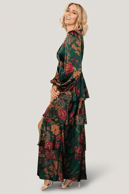 Baltic Born - Montrouge Tiered Satin Dress