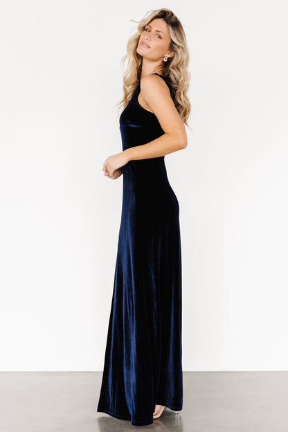 Baltic Born - Tatiana Velvet One Shoulder Maxi Dress