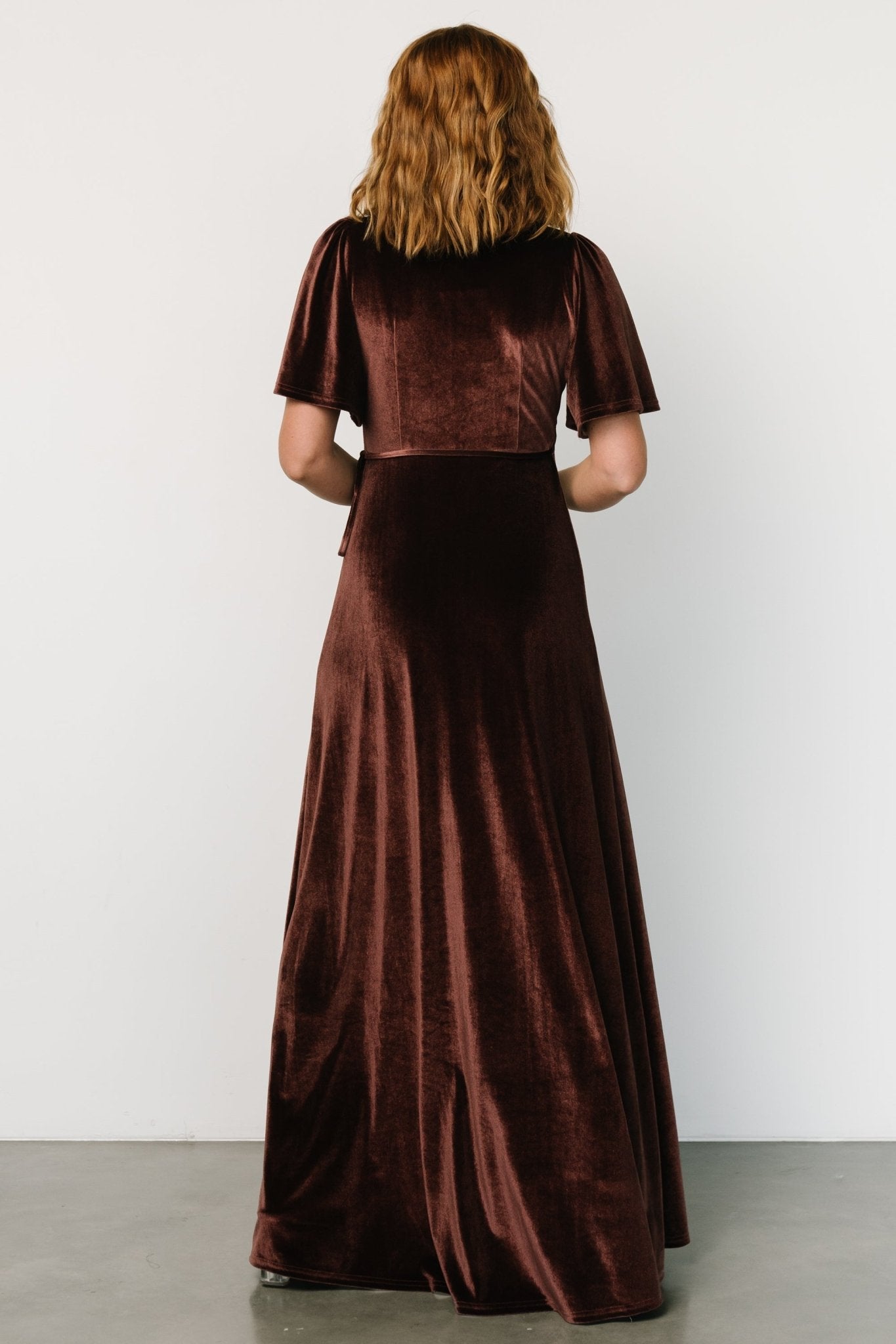 Baltic Born - Katelyn Velvet Maxi Wrap Dress