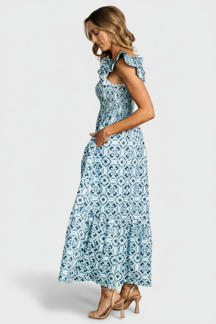 Baltic Born - Zoey Smocked Maxi Dress