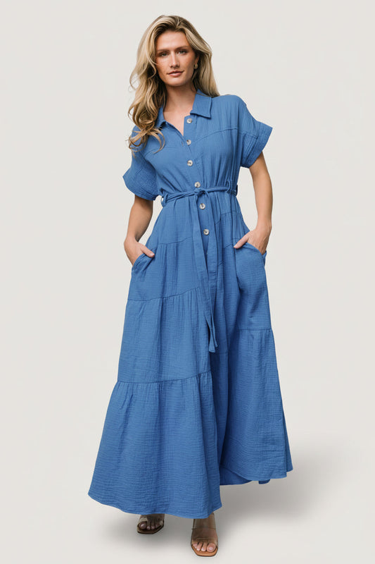 Baltic Born - Aizey Button Up Maxi Dress