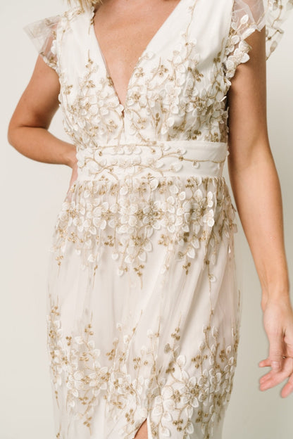 Baltic Born - Eva Embroidered Maxi Dress