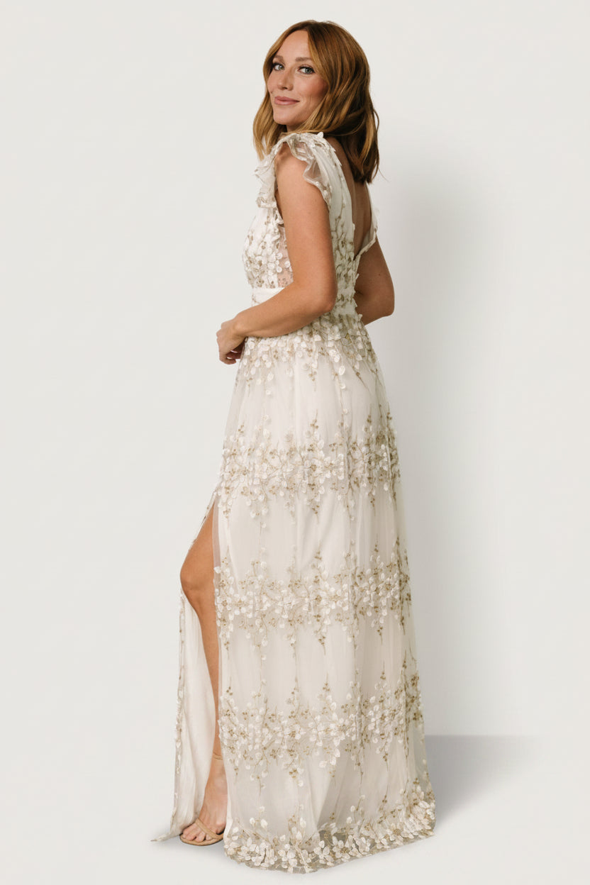 Baltic Born - Eva Embroidered Maxi Dress