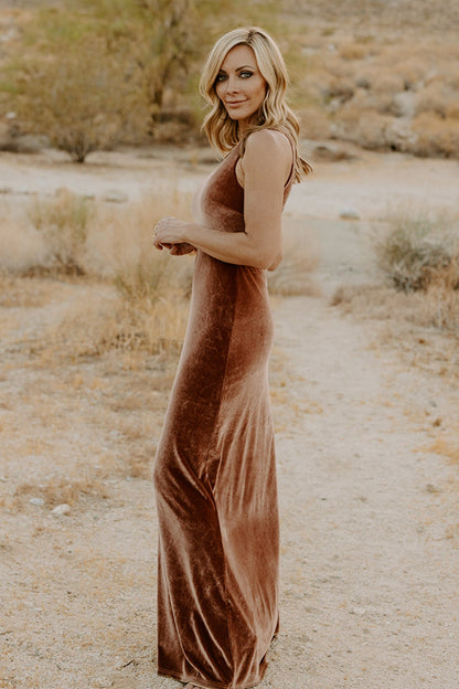 Baltic Born - Tatiana Velvet One Shoulder Maxi Dress