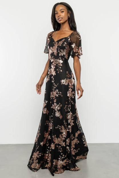 Baltic Born - Karina Sequin Maxi Dress