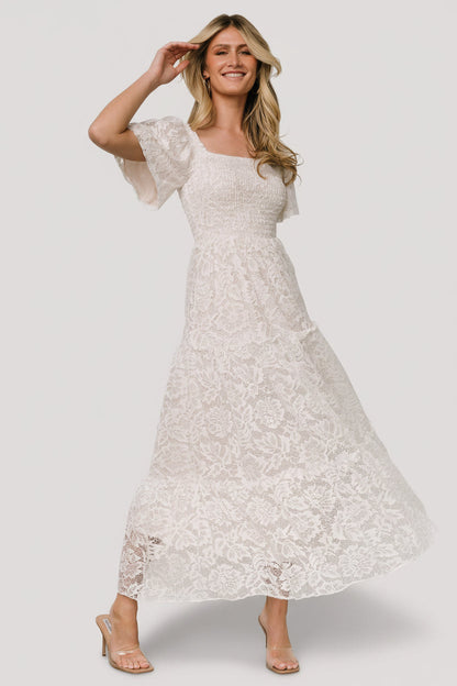 Baltic Born - Aspen Smocked Lace Maxi Dress