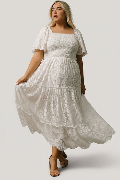 Baltic Born - Aspen Smocked Lace Maxi Dress
