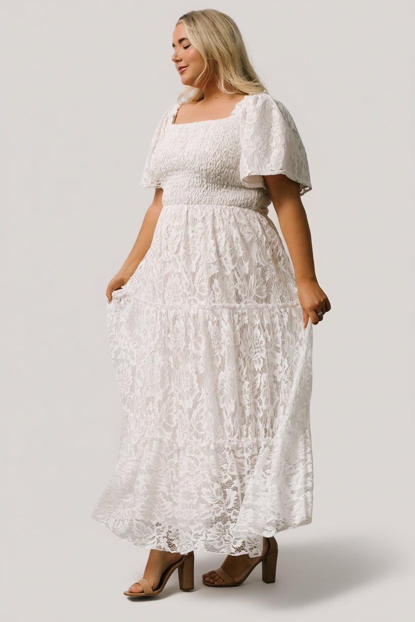 Baltic Born - Aspen Smocked Lace Maxi Dress