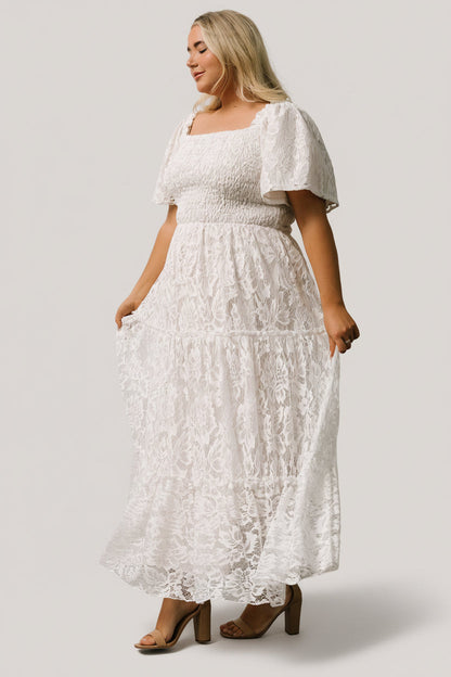 Baltic Born - Aspen Smocked Lace Maxi Dress