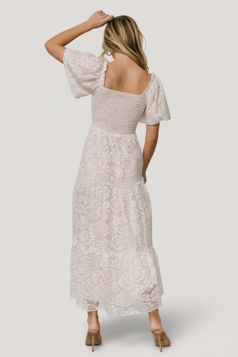 Baltic Born - Aspen Smocked Lace Maxi Dress