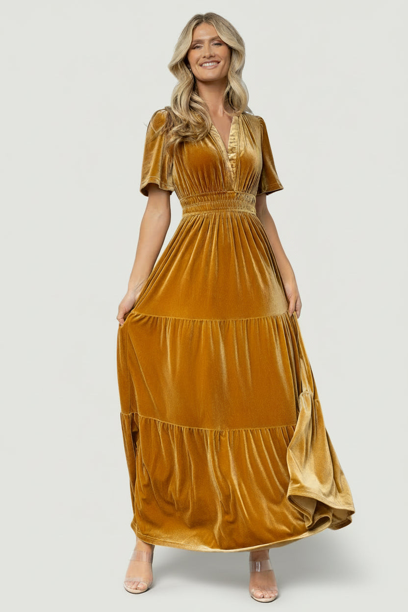 Baltic Born - Artemis Velvet Maxi Dress