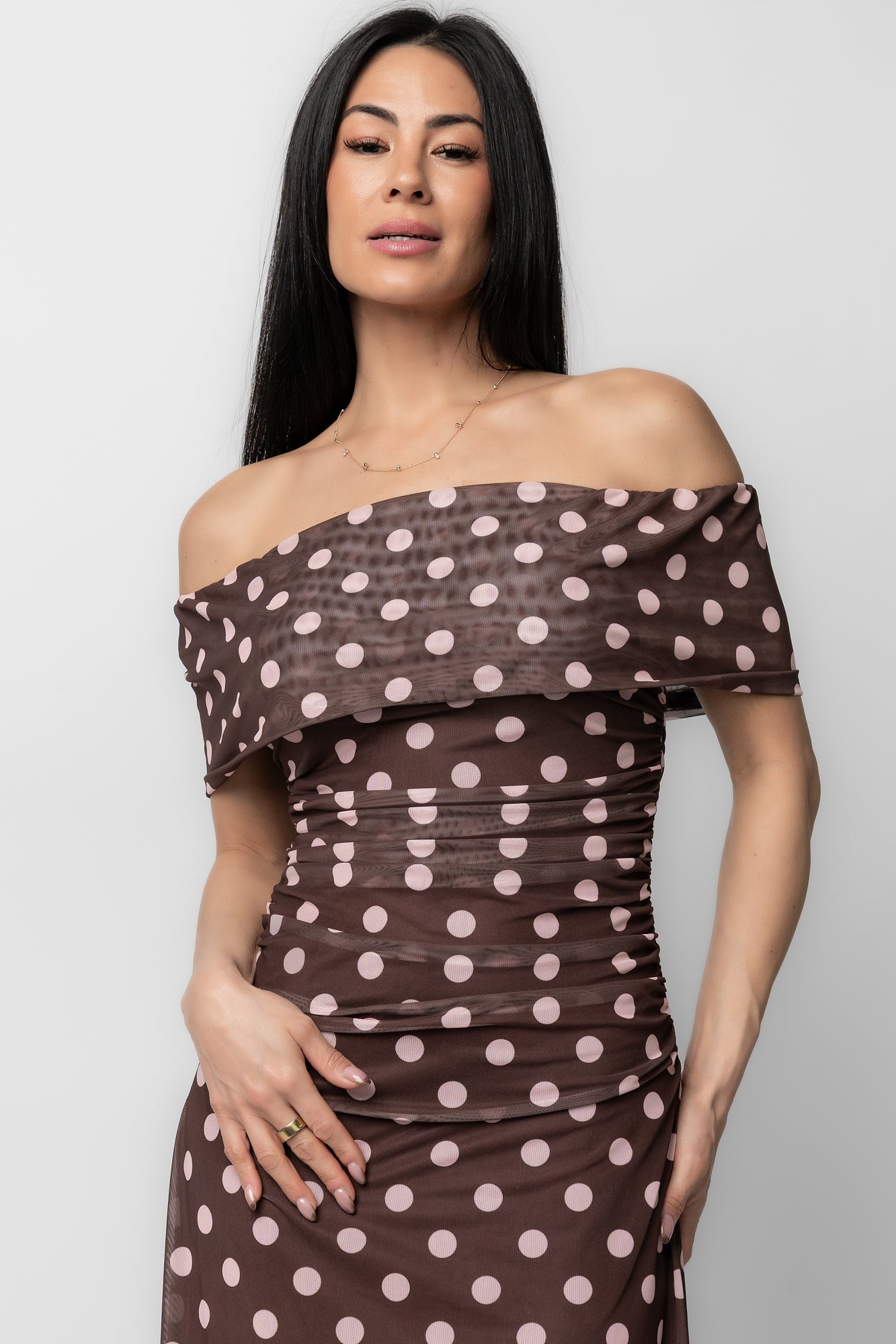 Baltic Born - Maisie Off Shoulder Maxi Dress