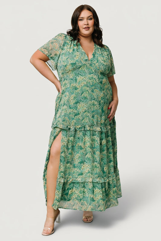 Baltic Born - Audrey Deep V Maxi Dress