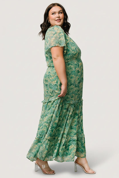 Baltic Born - Audrey Deep V Maxi Dress