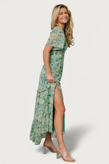 Baltic Born - Audrey Deep V Maxi Dress