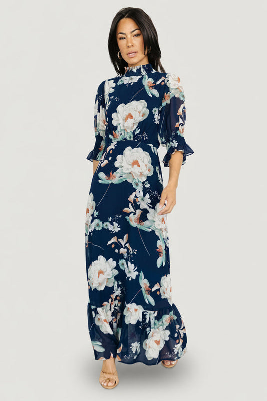 Baltic Born - Marie Mock Neck Maxi Dress