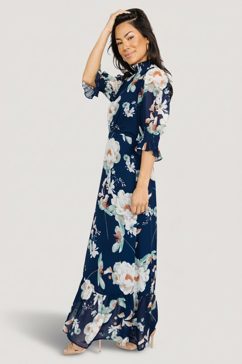 Baltic Born - Marie Mock Neck Maxi Dress