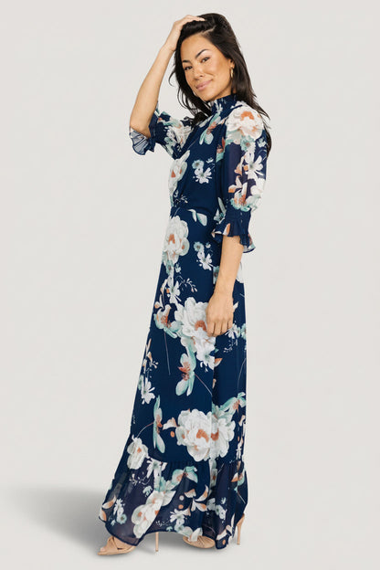 Baltic Born - Marie Mock Neck Maxi Dress