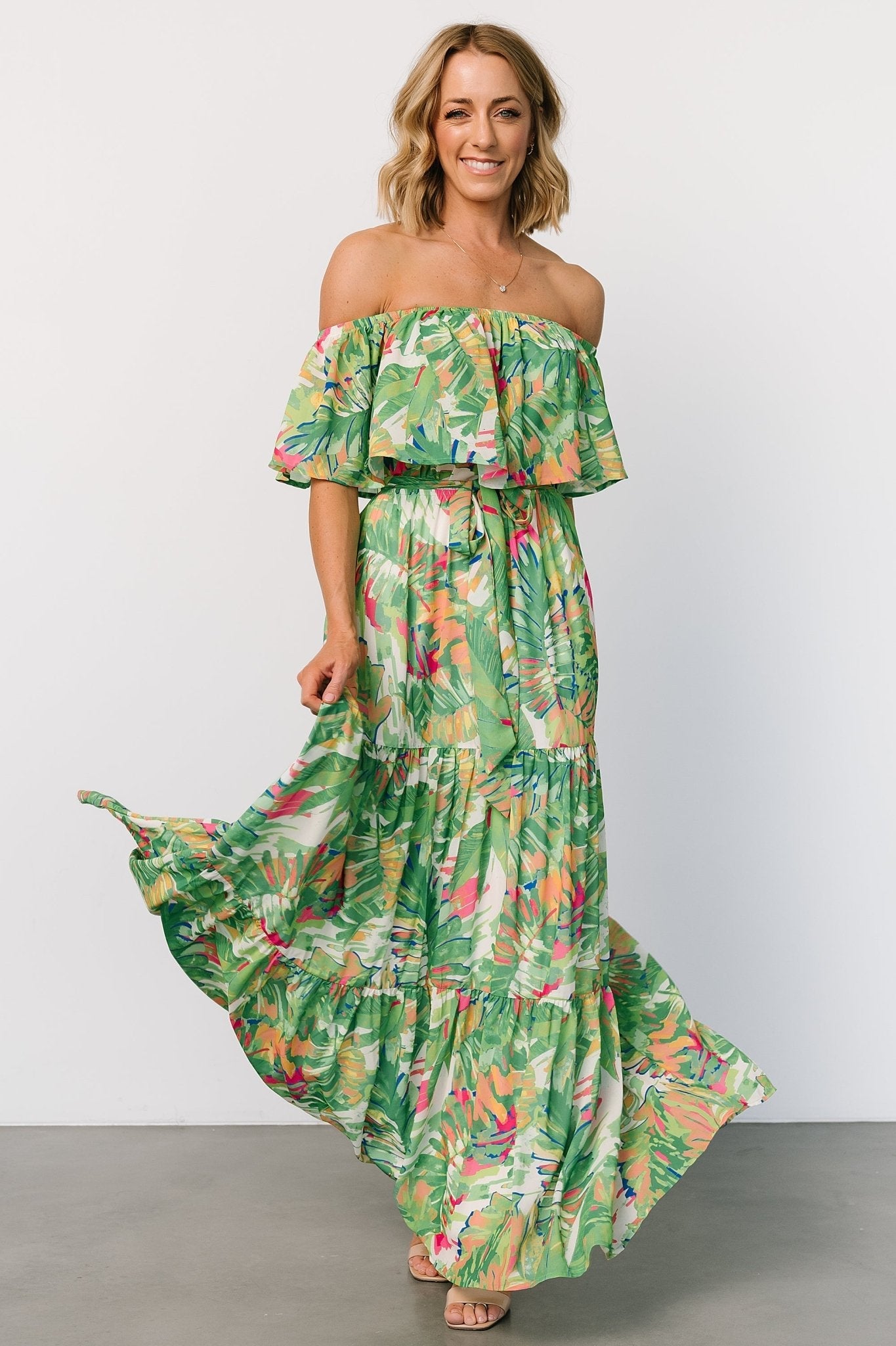 Baltic Born - Sonoma Off Shoulder Maxi Dress