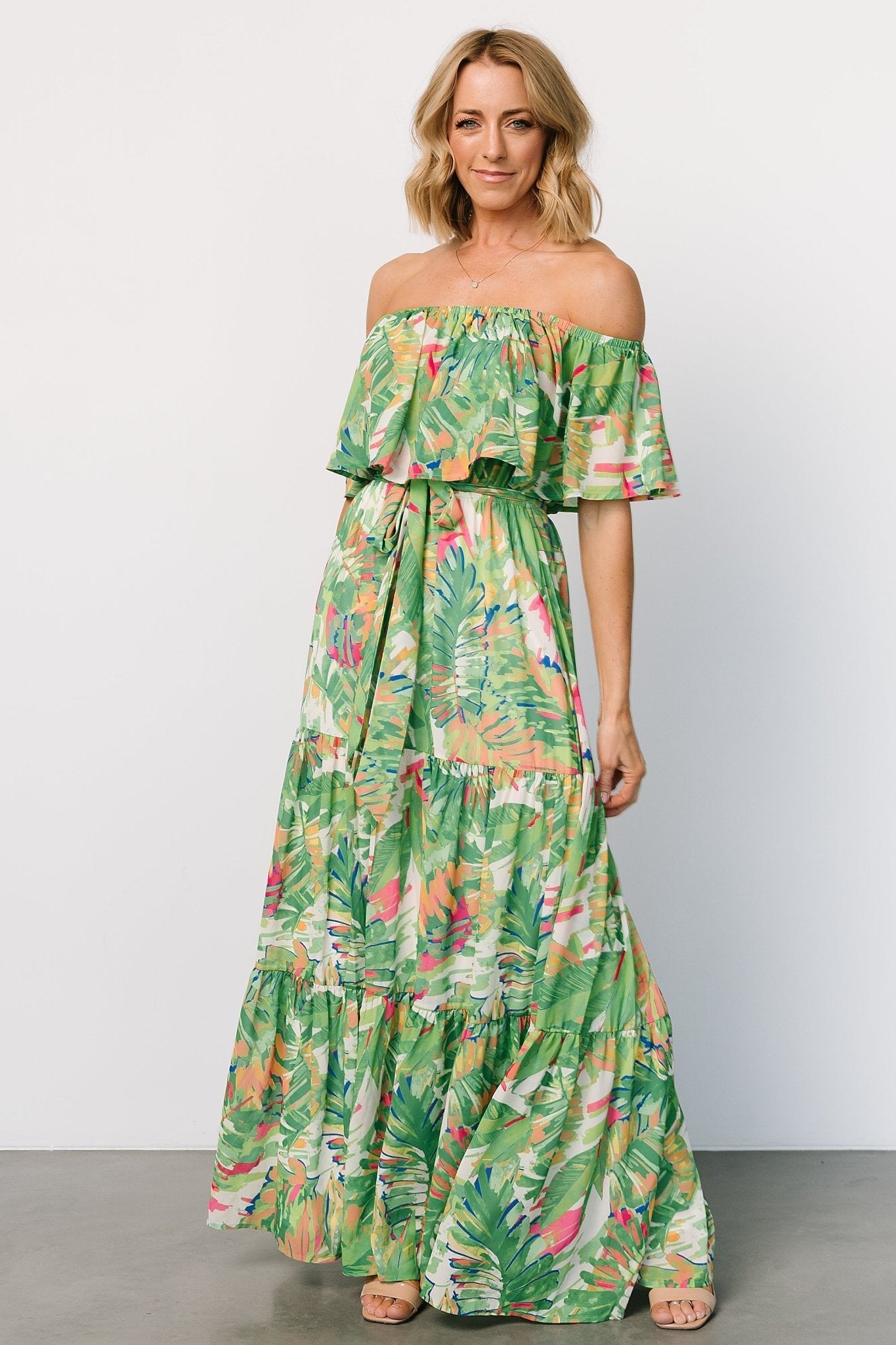 Baltic Born - Sonoma Off Shoulder Maxi Dress
