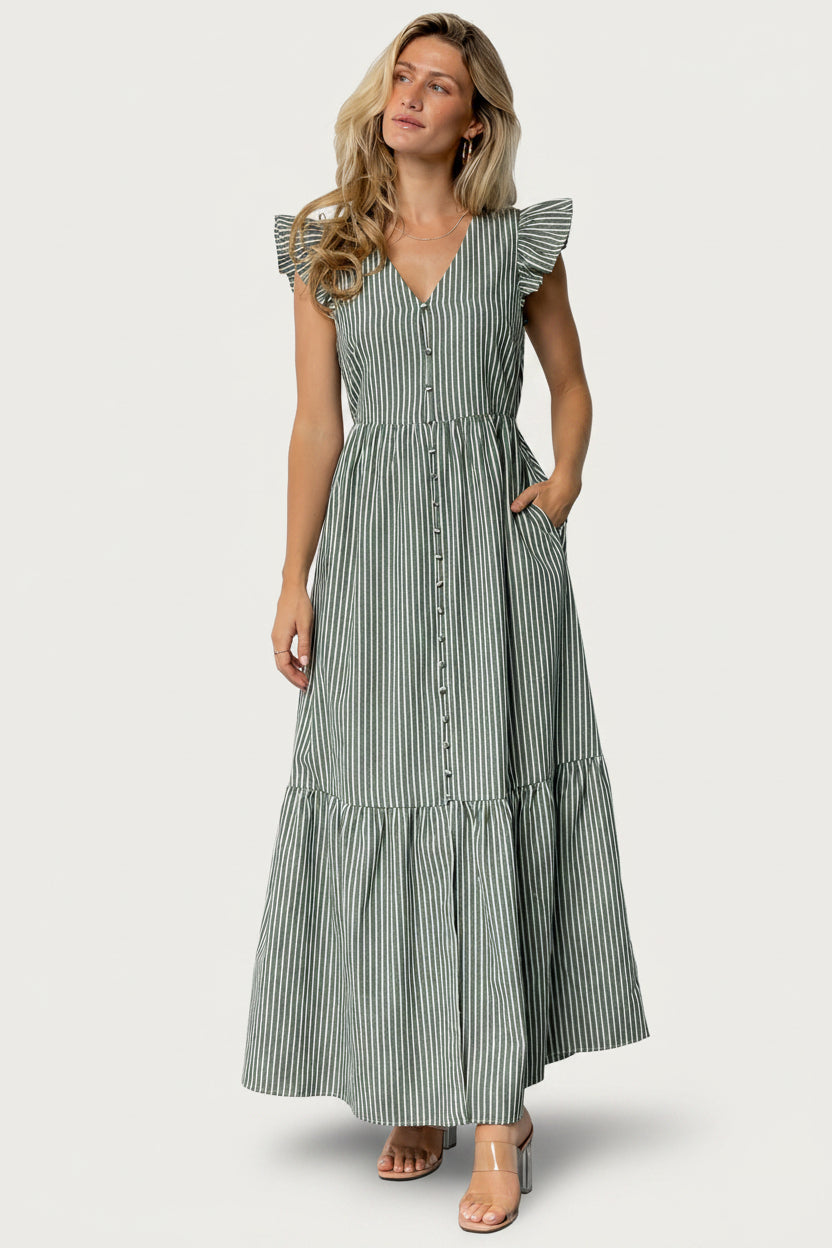 Baltic Born - Hettie Button Maxi Dress