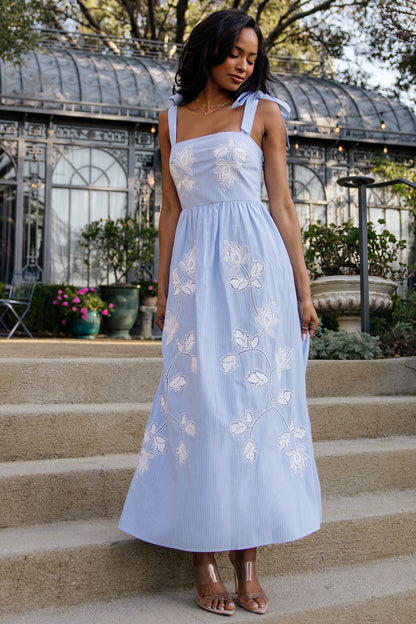 Baltic Born - Enora Embroidered Maxi Dress