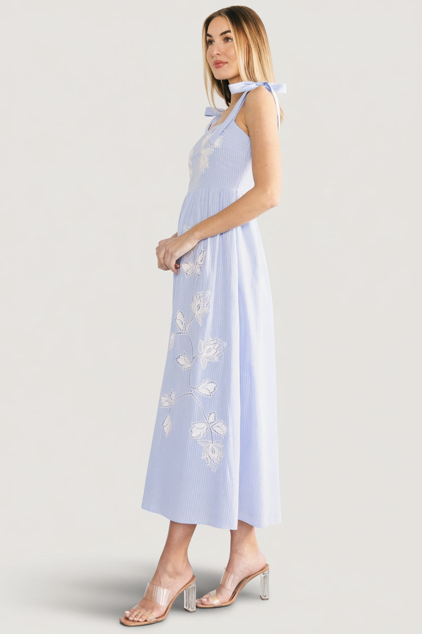 Baltic Born - Enora Embroidered Maxi Dress