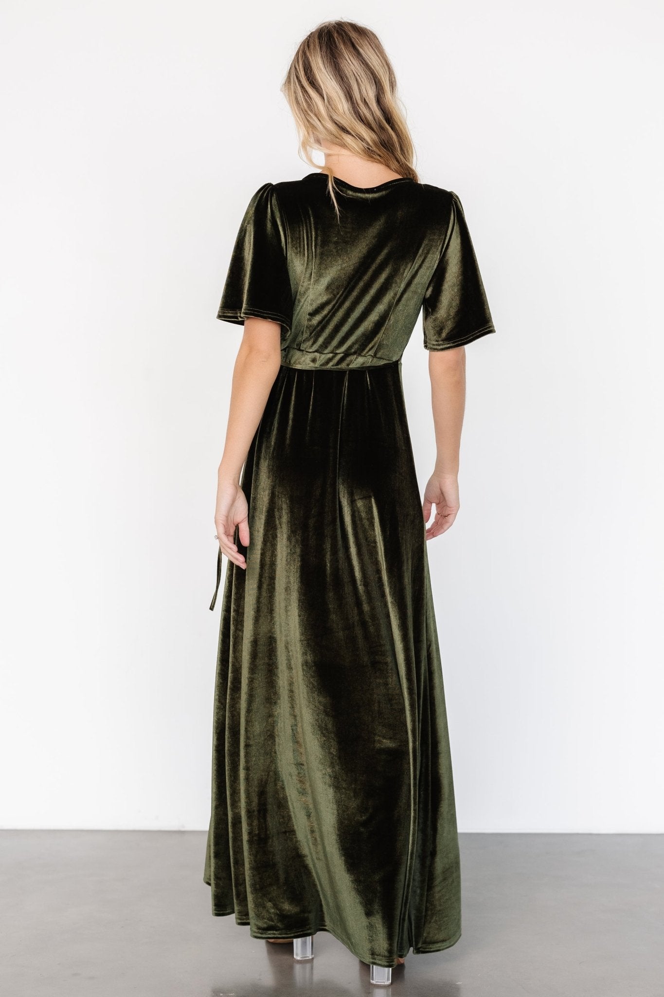 Baltic Born - Katelyn Velvet Maxi Wrap Dress