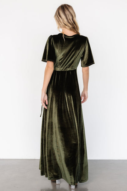 Baltic Born - Katelyn Velvet Maxi Wrap Dress