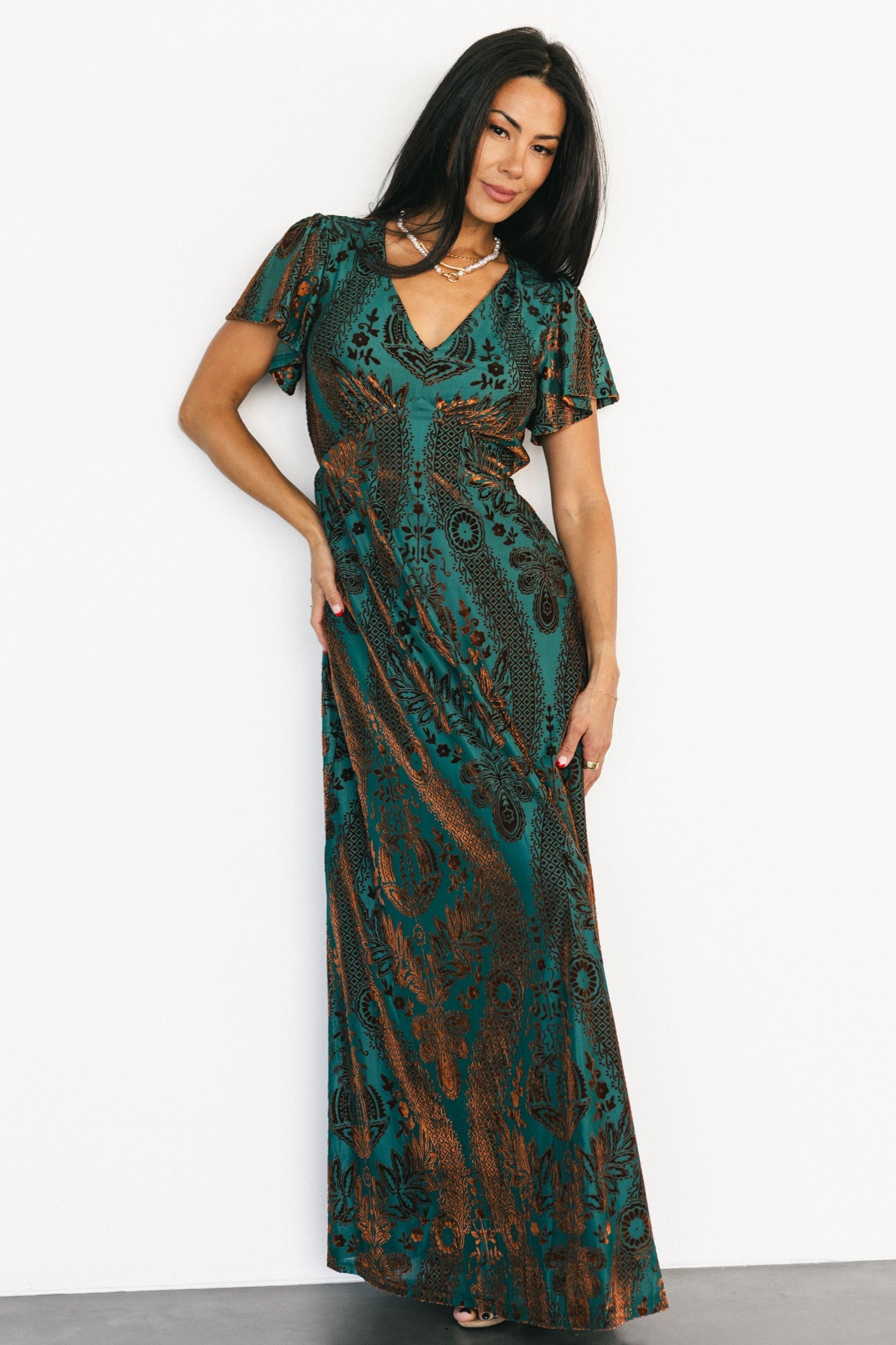Baltic Born - Kimberly Velvet Maxi Dress