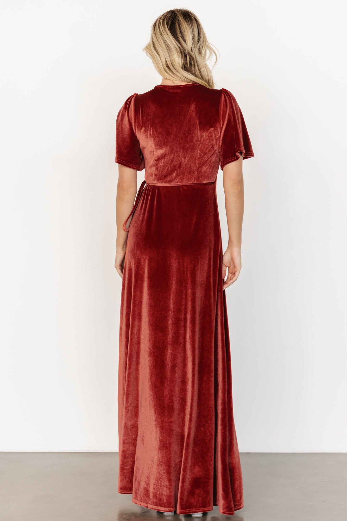 Baltic Born - Katelyn Velvet Maxi Wrap Dress