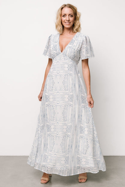 Baltic Born - Skyla Deep V Maxi Dress