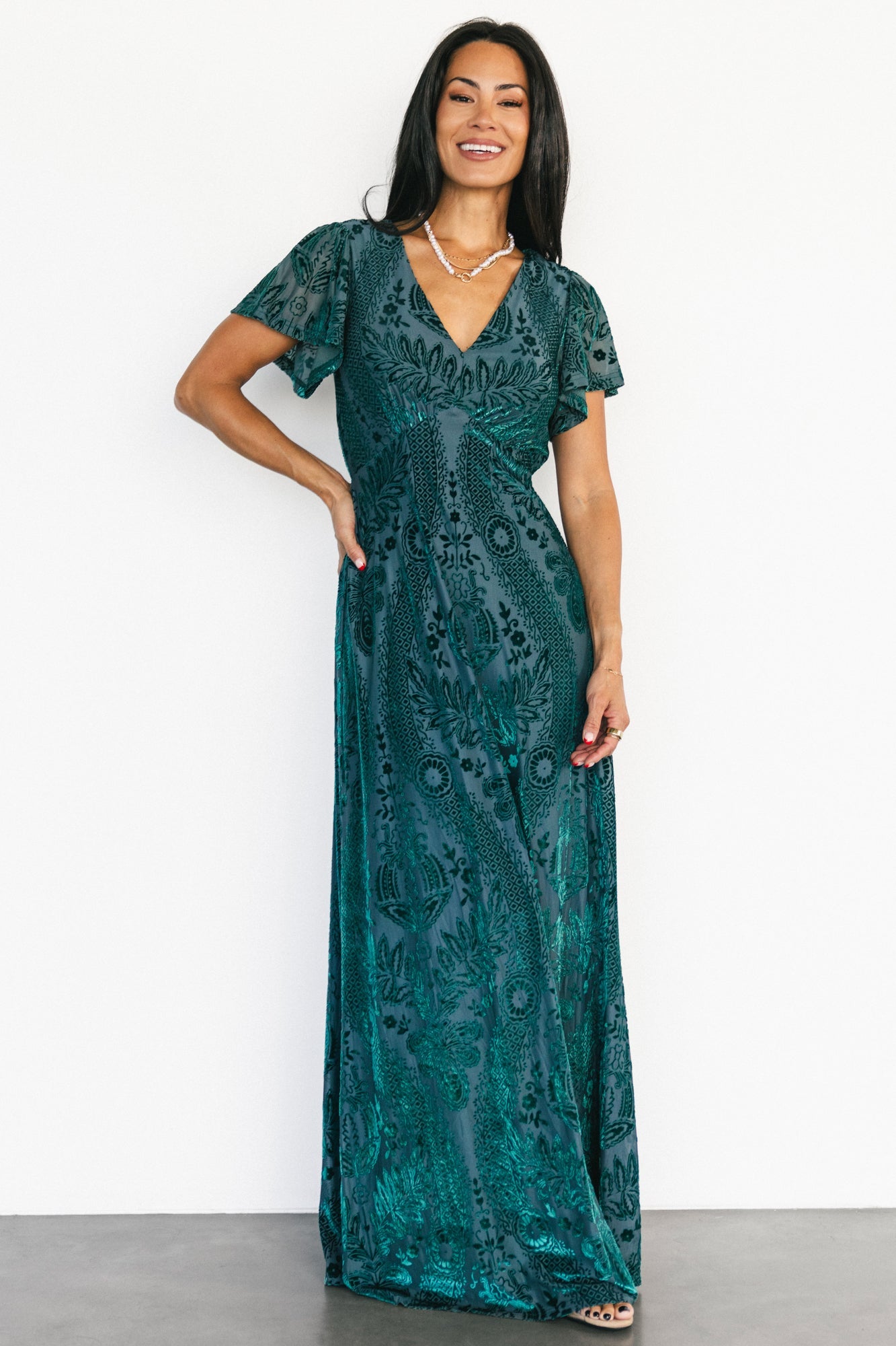 Baltic Born - Kimberly Velvet Maxi Dress