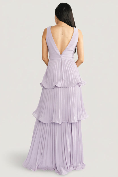 Baltic Born - Saphira Tiered Pleated Maxi Dress