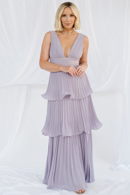 Baltic Born - Saphira Tiered Pleated Maxi Dress