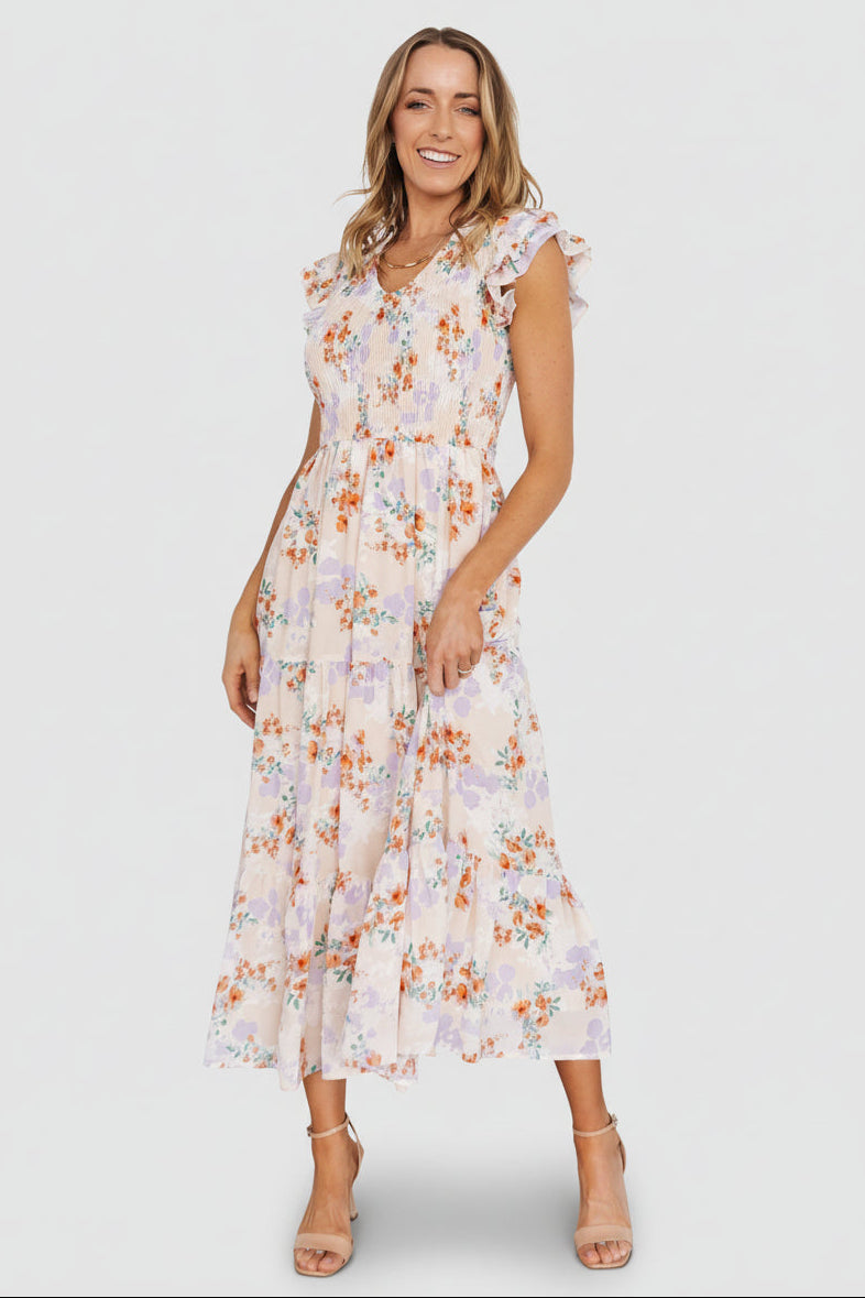 Baltic Born - Arla Smocked Maxi Dress
