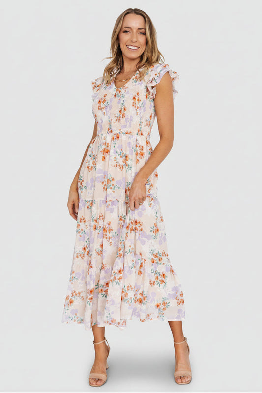 Baltic Born - Arla Smocked Maxi Dress