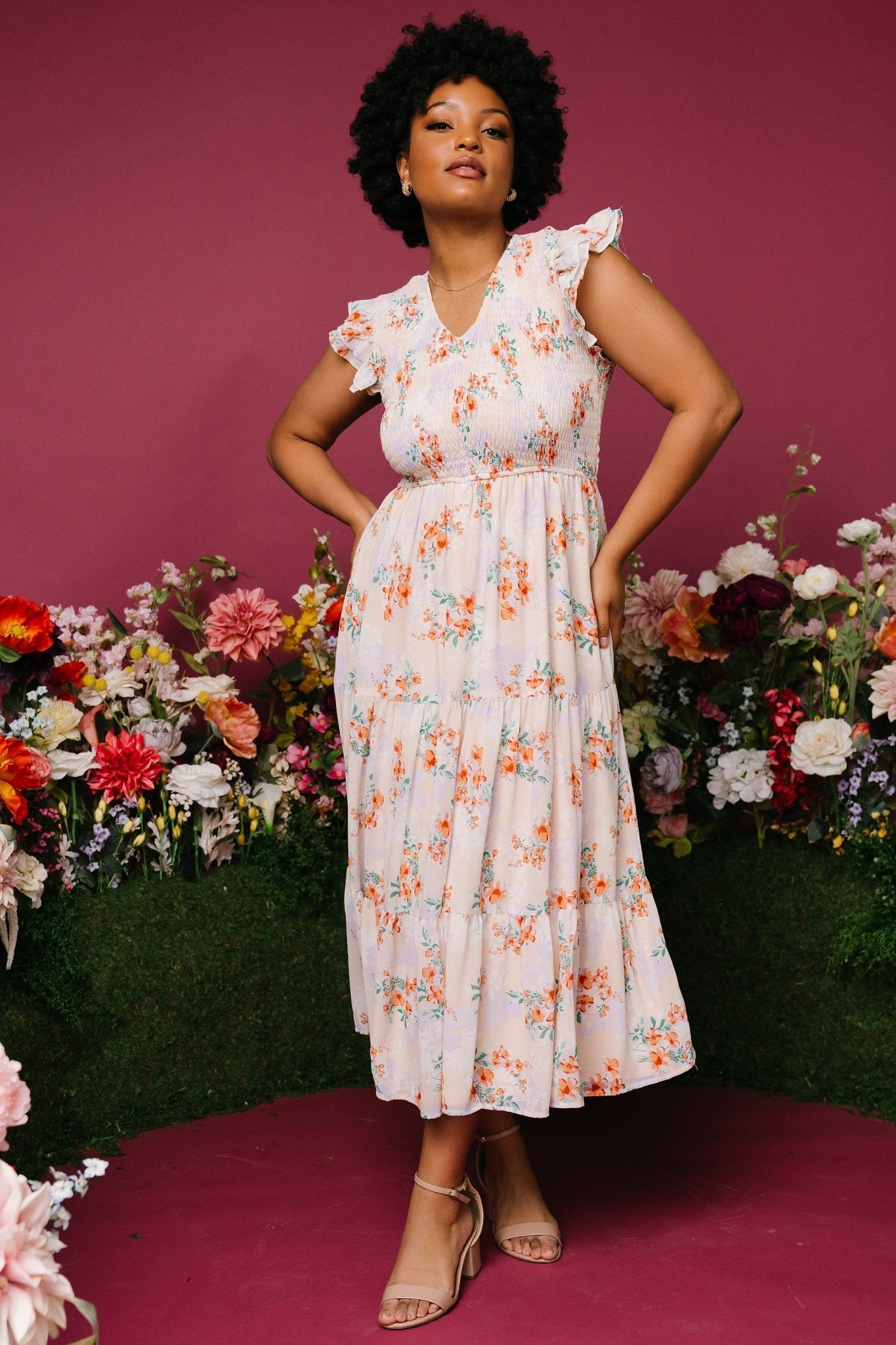 Baltic Born - Arla Smocked Maxi Dress