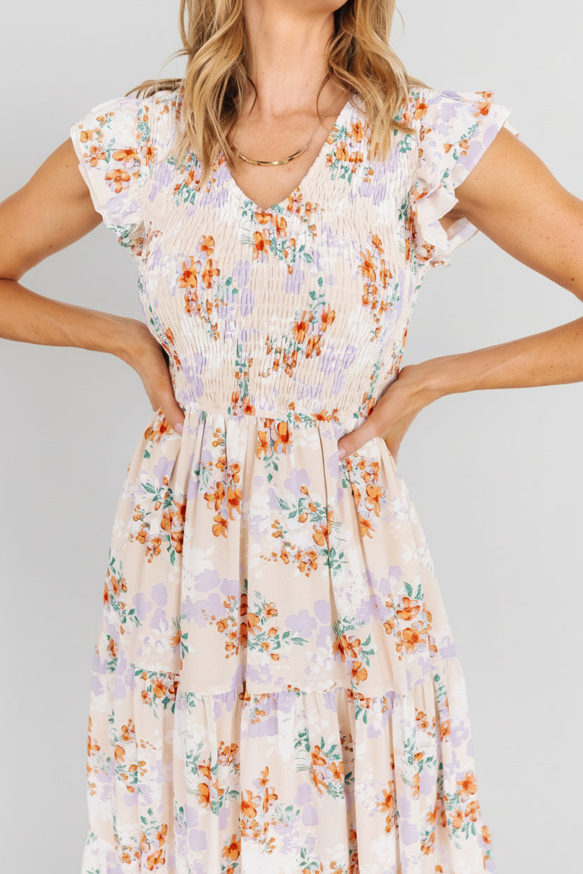 Baltic Born - Arla Smocked Maxi Dress