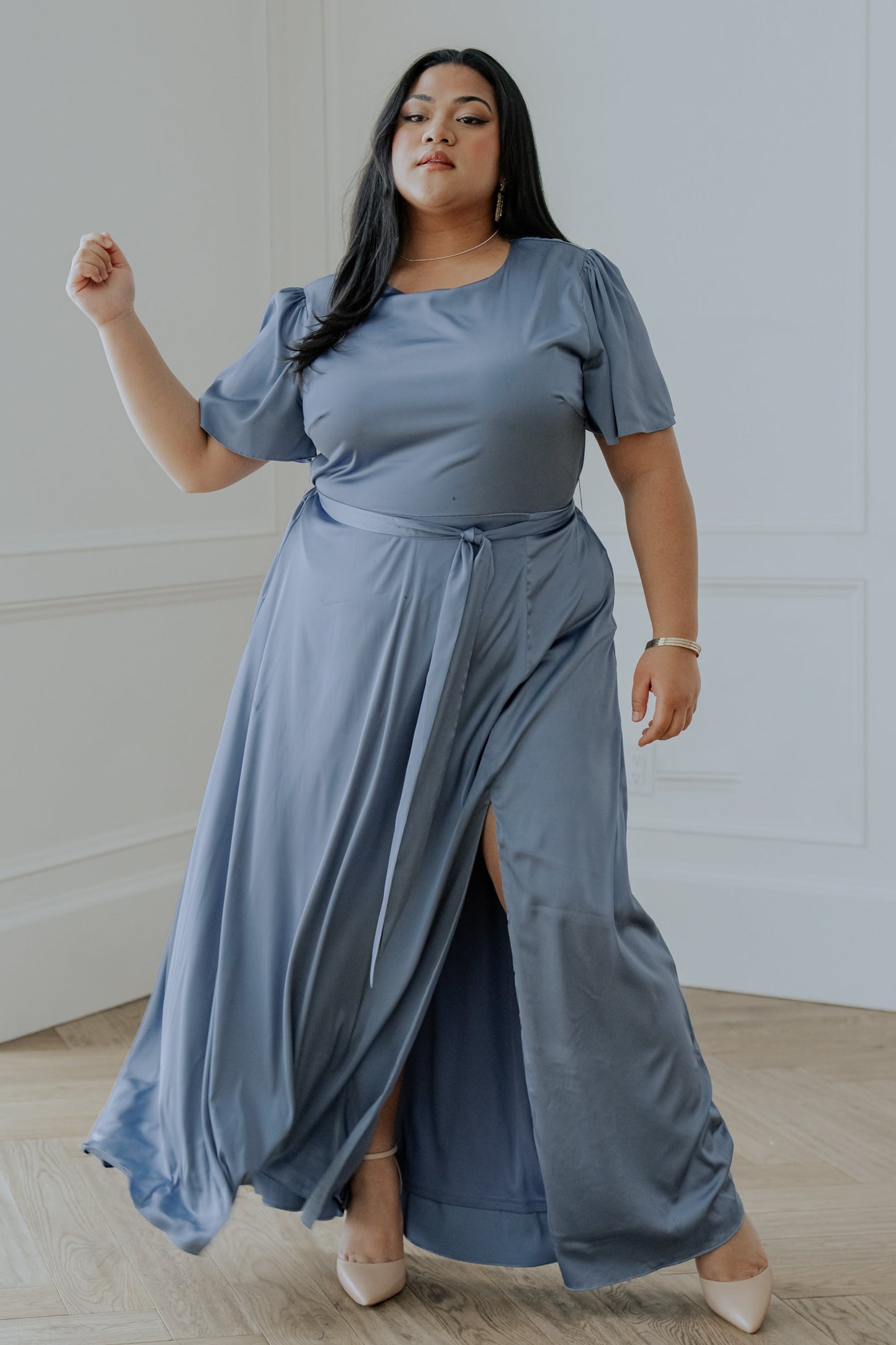 Baltic Born - Agnes Satin Maxi Dress