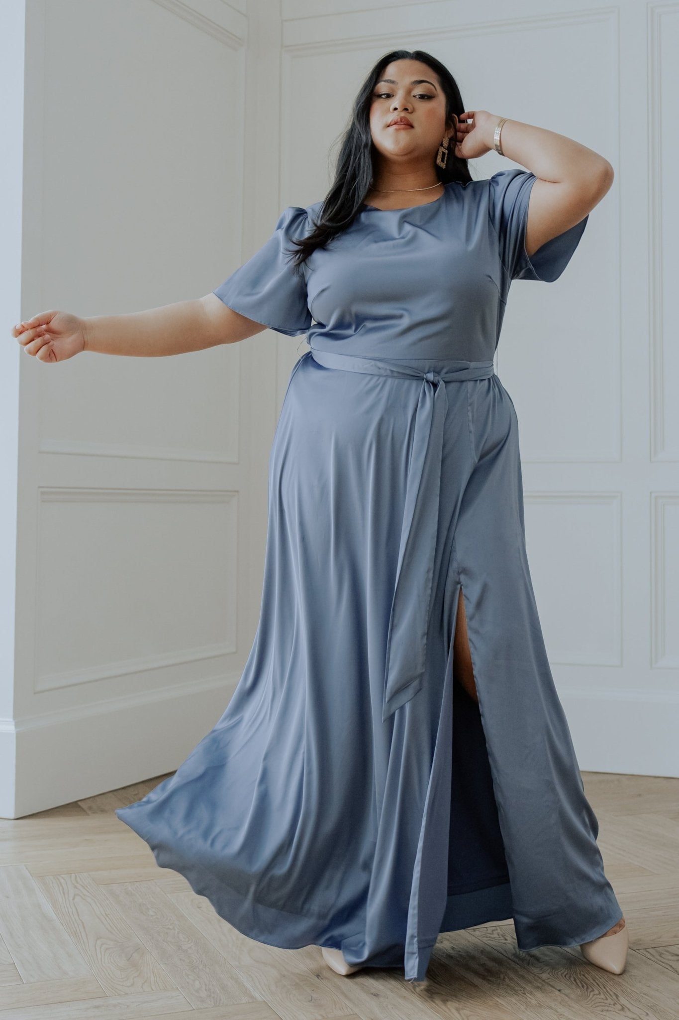 Baltic Born - Agnes Satin Maxi Dress