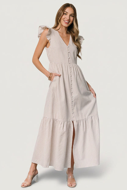 Baltic Born - Hettie Button Maxi Dress