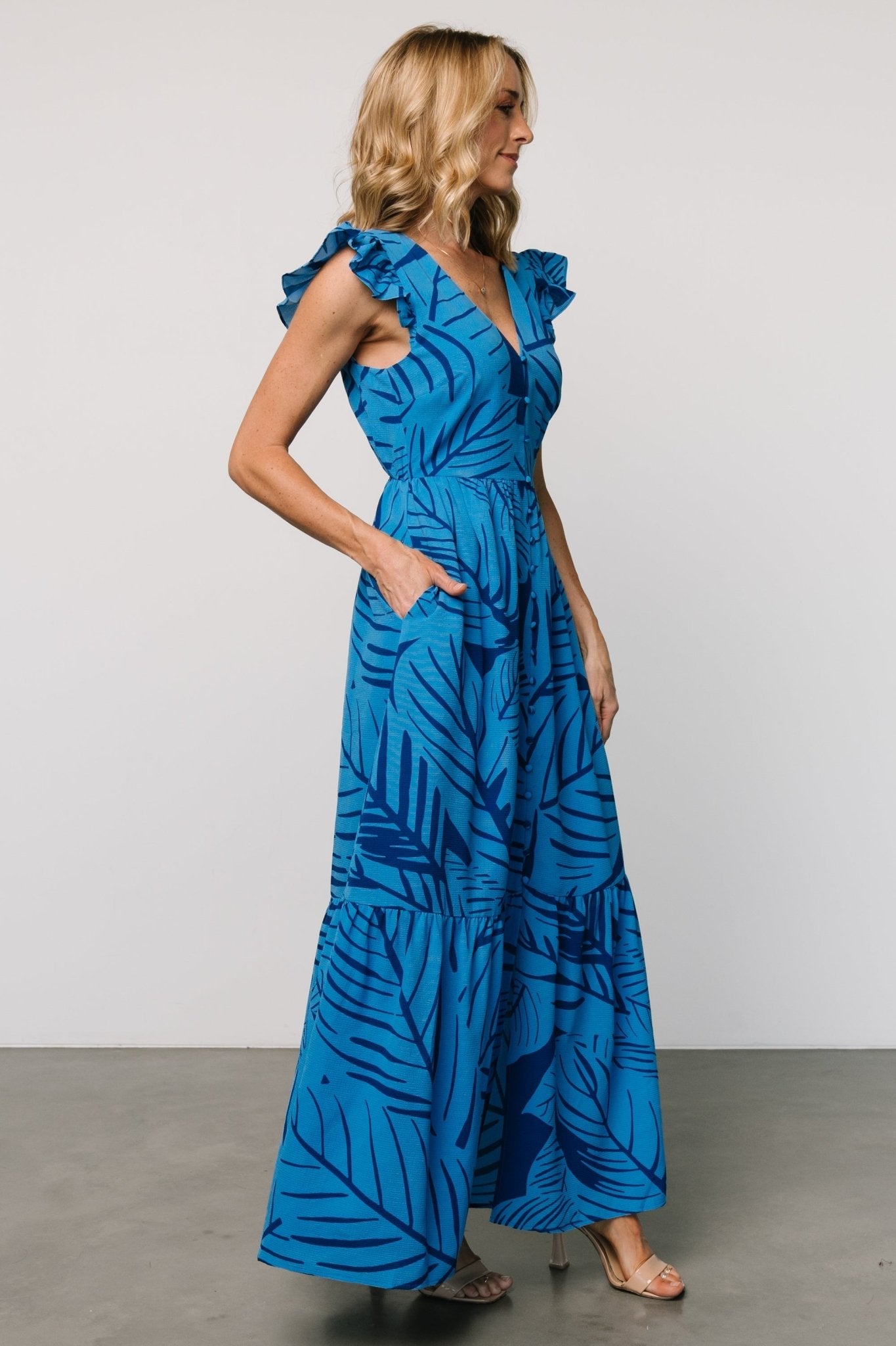 Baltic Born - Kaia Button Maxi Dress
